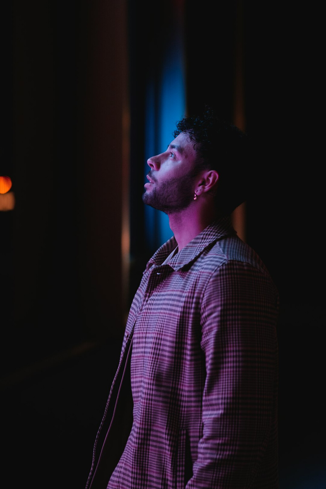 Portrait of a bearded man in a casual shirt